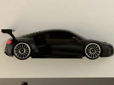 Audi R8 Le Mans Wall-mounted 3D print model