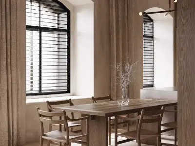 Wabi-sabi livingroom 3D model