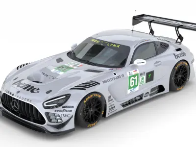 Mercedes AMG LMGT3 2025 Le Mans 3D Model 3D model