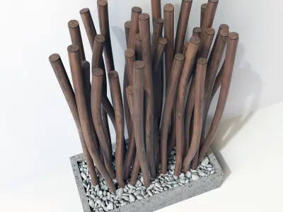 Screen small thick branch n1 3D model