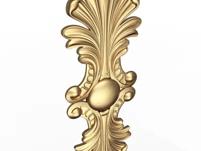 Carved Decor Furniture 03 Low-poly 3D model