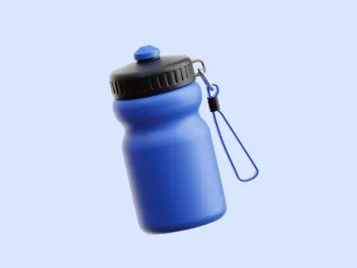 Sport Bottle Illustration Low-poly 3D model