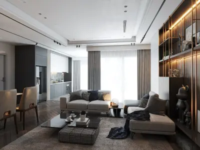 Modern living room  3D model