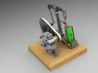 Steam Engine Free 3D model