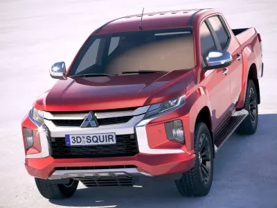 Mitsubishi L200 crew cab 2019 3D model