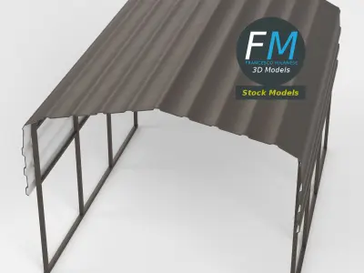 Carport 1 3D model