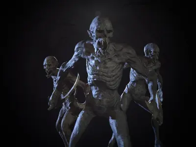 MutantZ3 Low-poly 3D model