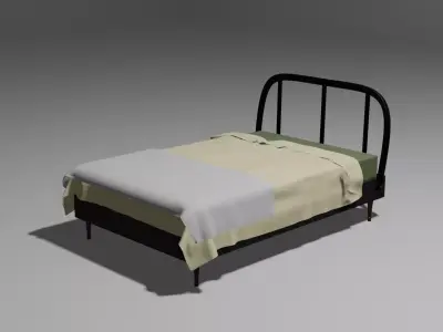 3D Bed for decoration Free 3D model