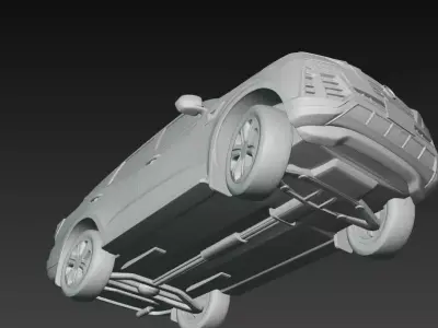 Advanced Nissan Terra 3D Printable Model 3D print model