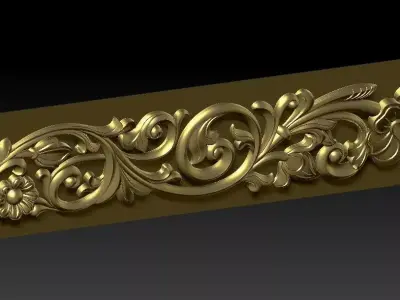 Decorative patterns CNC machine output 3D model 3D model