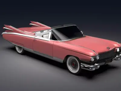 Classic Cadillac Eldorado Biarritz - High-Quality CGI Model 3D model