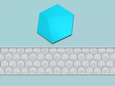 Hexagonal Wall Panel A02 - Interior Design Decoration 3D print model