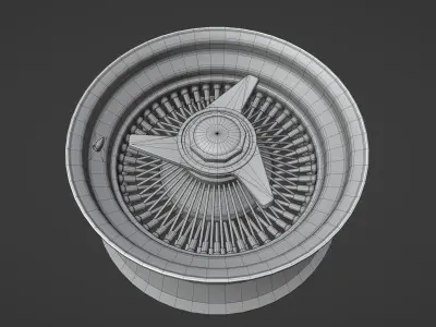 Lowrider Wire - Wheels - Game Ready Low-poly 3D model