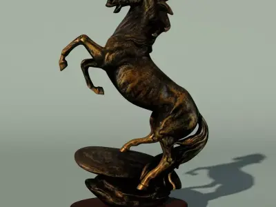 Horse Statuette 2A 3D model