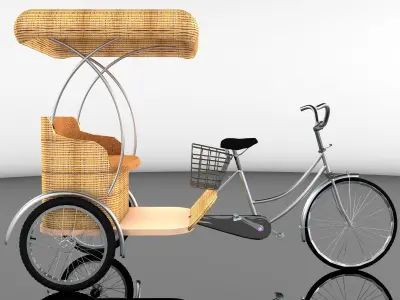 Bike Rickshaw 7 - 4K 3D model