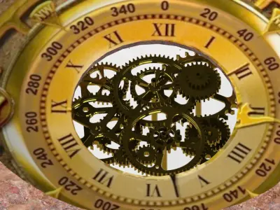 Steampunk Compass Puzzle Box Free 3D model