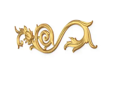 Classic carved decor ornament 405 3D model