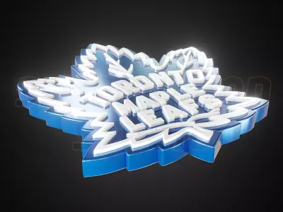 Toronto Maple Leafs logo - Cinematic - 3D print 3D model