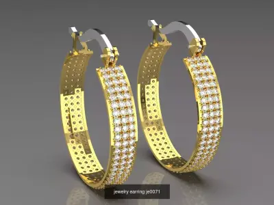The Grand Statement STL 3D Earring Collection 3D Model Pack