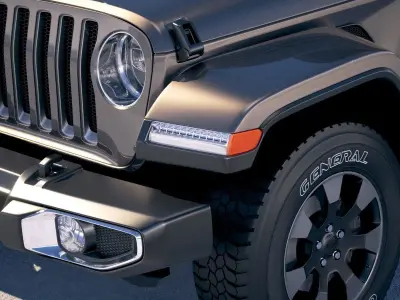 Jeep Wrangler Unlimited Sahara 2018 3D model