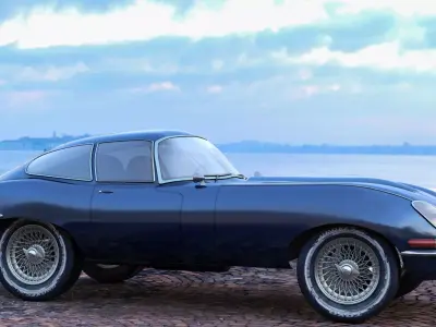 Jaguar E Type 3D model