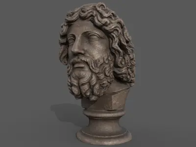 Zeus  the god of the sky and thunder   Low-poly 3D model