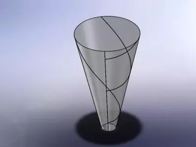 Huge cone - sheet metal Free 3D model