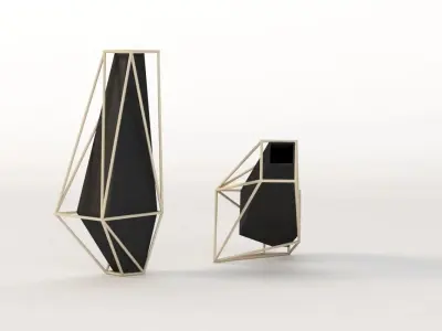 Union Suiza Vases Centerpiece Table Decoration Items 3D model