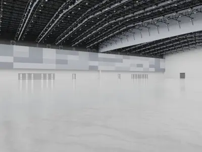 Exhibition Hall Interior 6 Low-poly 3D model