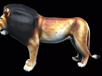 Lion Cartoon 3D model buy