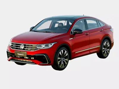 Volkswagen Tiguan X 2021 R Spec Low-poly 3D model