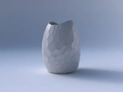 Bowl compressed with fine organic cells 3D print model