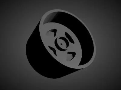SSR MKII scalable and Printable rim 3D print model