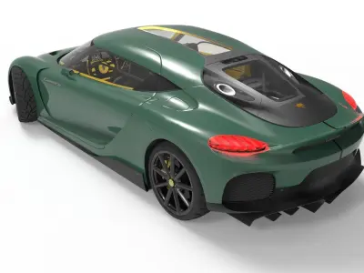 Koenigsegg Gemera Low-poly 3D model