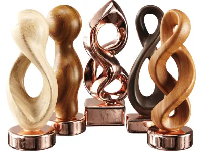 Abstract Sculpture Low-poly 3D model