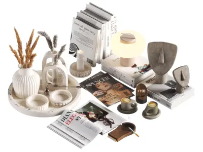 Decorative set 09 3D model get