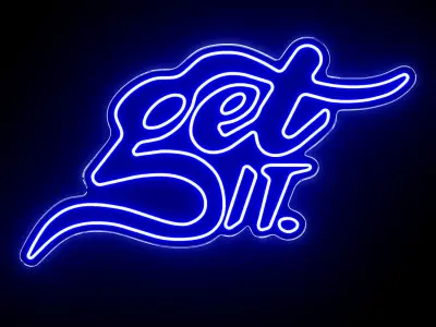 Get It Neon Sign 3D model