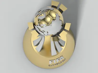 Club World Cup Trophy 3D model
