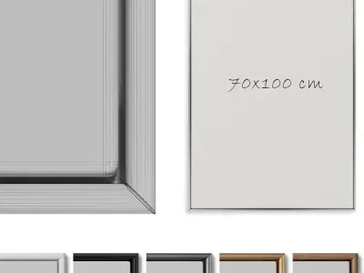 Abstract Painting Frame set 047 3D model