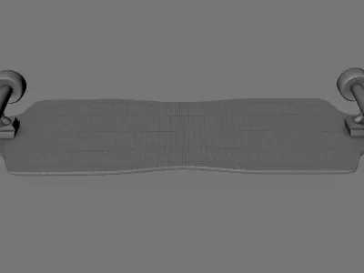 Longboard PBR Lov-poly 3Dmodel Low-poly 3D model