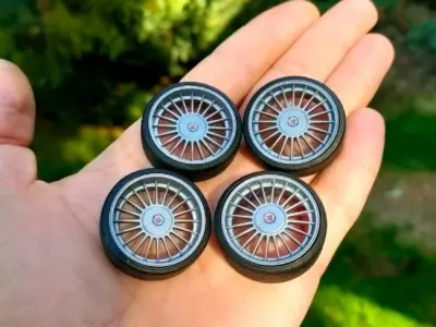 Alpina Wheels with Tires 3D print model