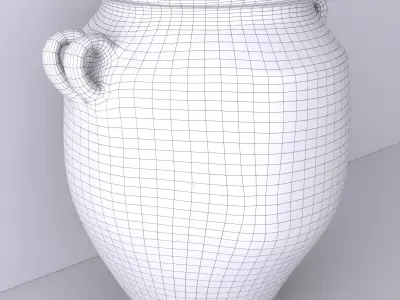 Terracotta Vase or Pot 3 3D model