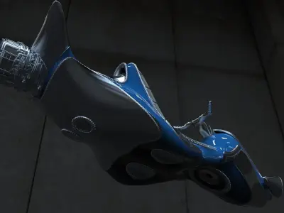 Retro Hover Concept 3D model