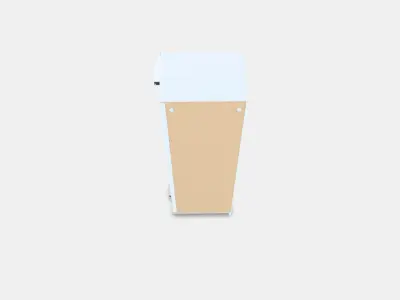 PAX Add-on corner unit with 4 shelves 3 Low-poly 3D model
