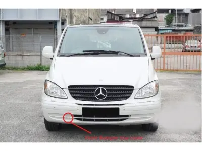 Mercedes Vito Front Bumper Tow Cover 3D print model