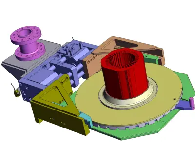 Non-standard turntable model 3D model