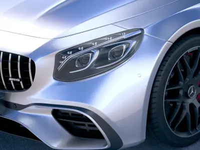 Mercedes S63 AMG coupe 2018 3D model