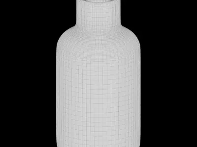 Vase36 vase with gold stripes 3D model