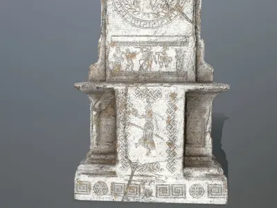 statue 1 Low-poly 3D model purchase