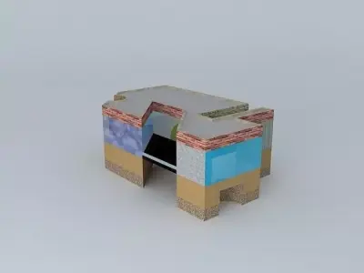 Tunnel table 3D model